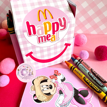 SCATOLA TIPO “HAPPY MEAL” CON TEMA A SCELTA