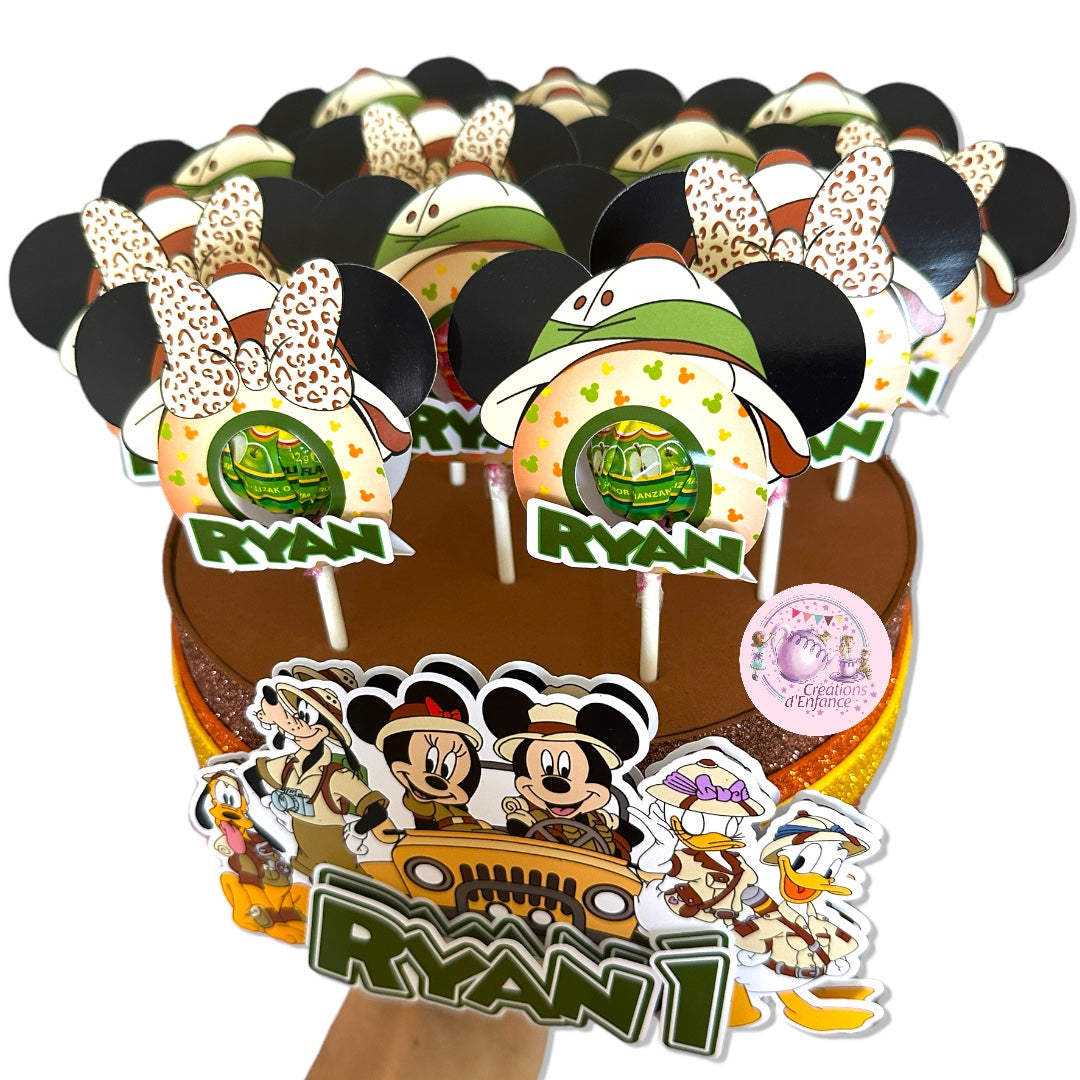 CHUPA CHUPS o LECCA LECCA PIATTO E BASE DECORATA con tema a scelta