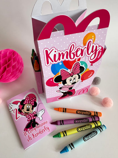 SCATOLA TIPO “HAPPY MEAL” CON TEMA A SCELTA