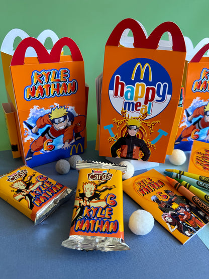 SCATOLA TIPO “HAPPY MEAL” CON TEMA A SCELTA