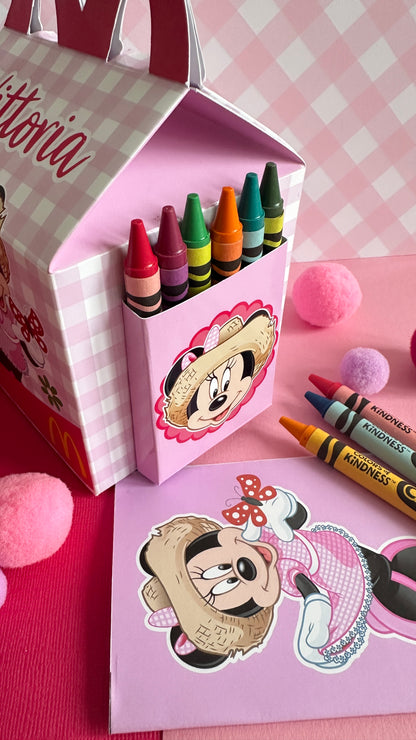 SCATOLA TIPO “HAPPY MEAL” CON TEMA A SCELTA