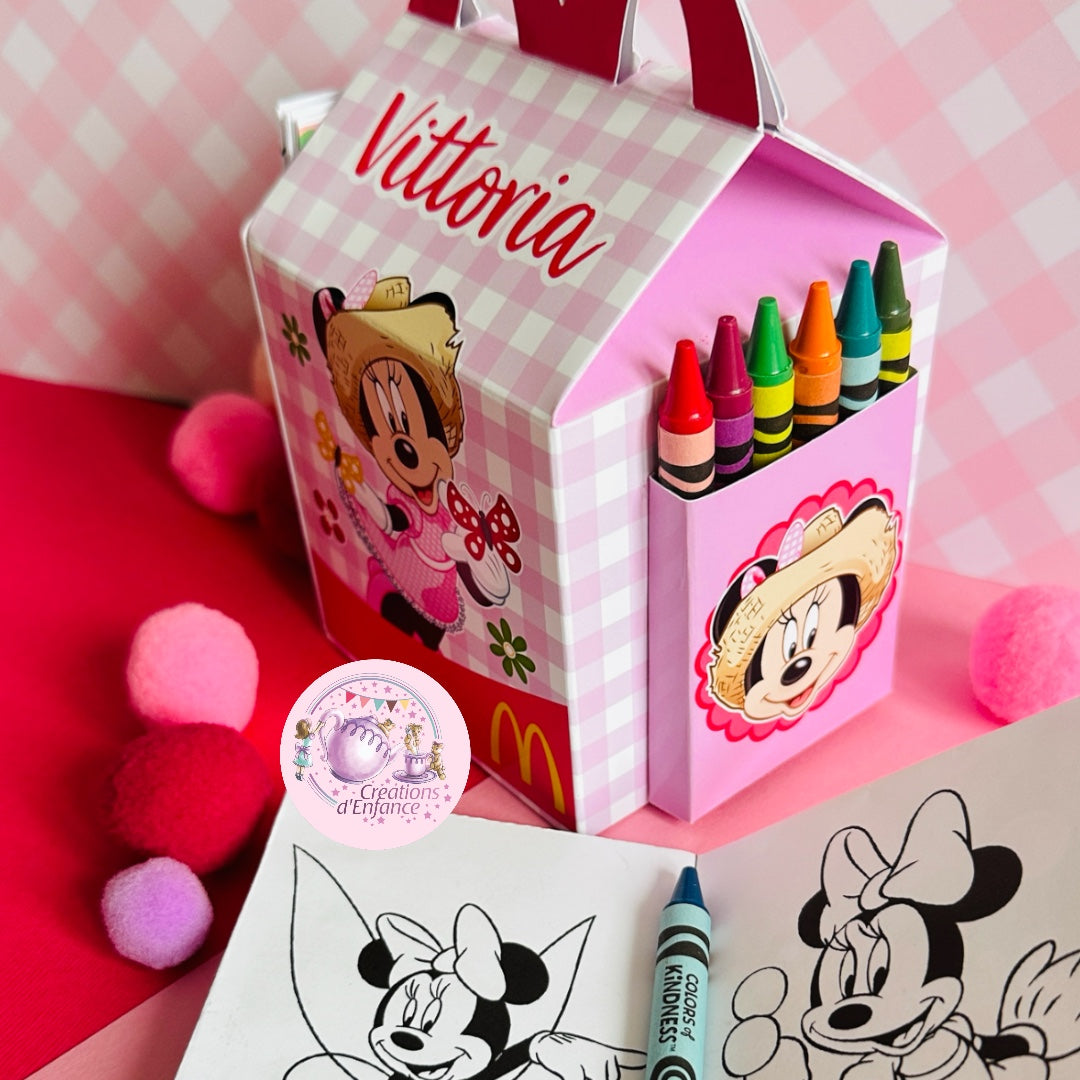SCATOLA TIPO “HAPPY MEAL” CON TEMA A SCELTA