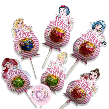 CHUPA CHUPS o LECCA LECCA PIATTO E BASE DECORATA con tema a scelta