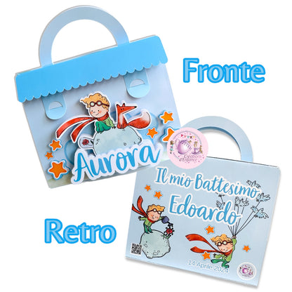 VALIGETTA ATTIVITÀ CON PLAY DOH, 4 COLORI A CERA, FOGLIO STICKERS E 4 DISEGNI, TEMA A SCELTA