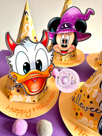 CAPPELLI DA STREGA PORTA DOLCETTO O SCHERZETTO TOPOLINO HALLOWEEN E I SUOI AMICI