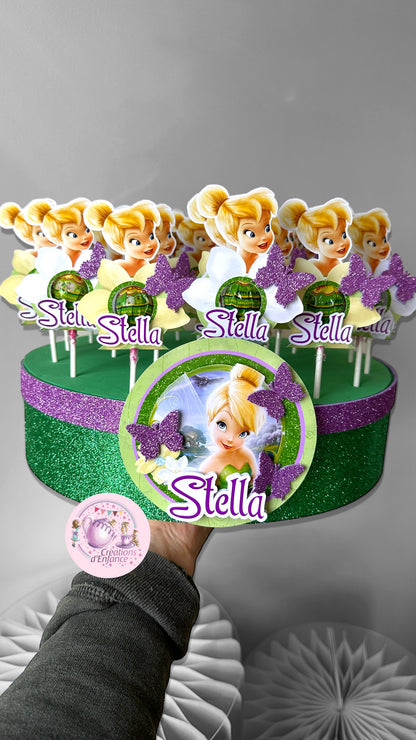 CHUPA CHUPS o LECCA LECCA PIATTO E BASE DECORATA con tema a scelta