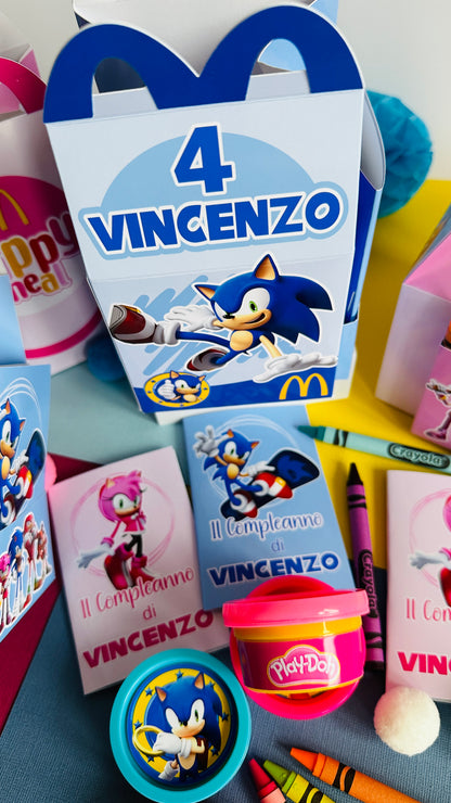 SCATOLA TIPO “HAPPY MEAL” CON TEMA A SCELTA