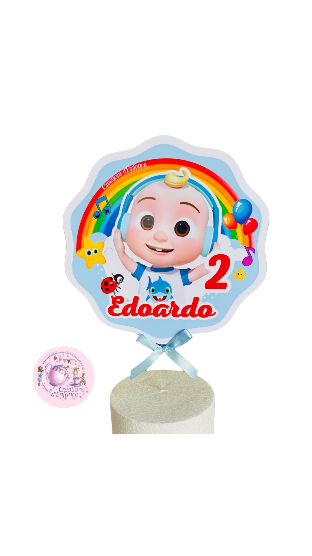 TOPPER TORTA CLASSICO O CON PERLINE SHAKER