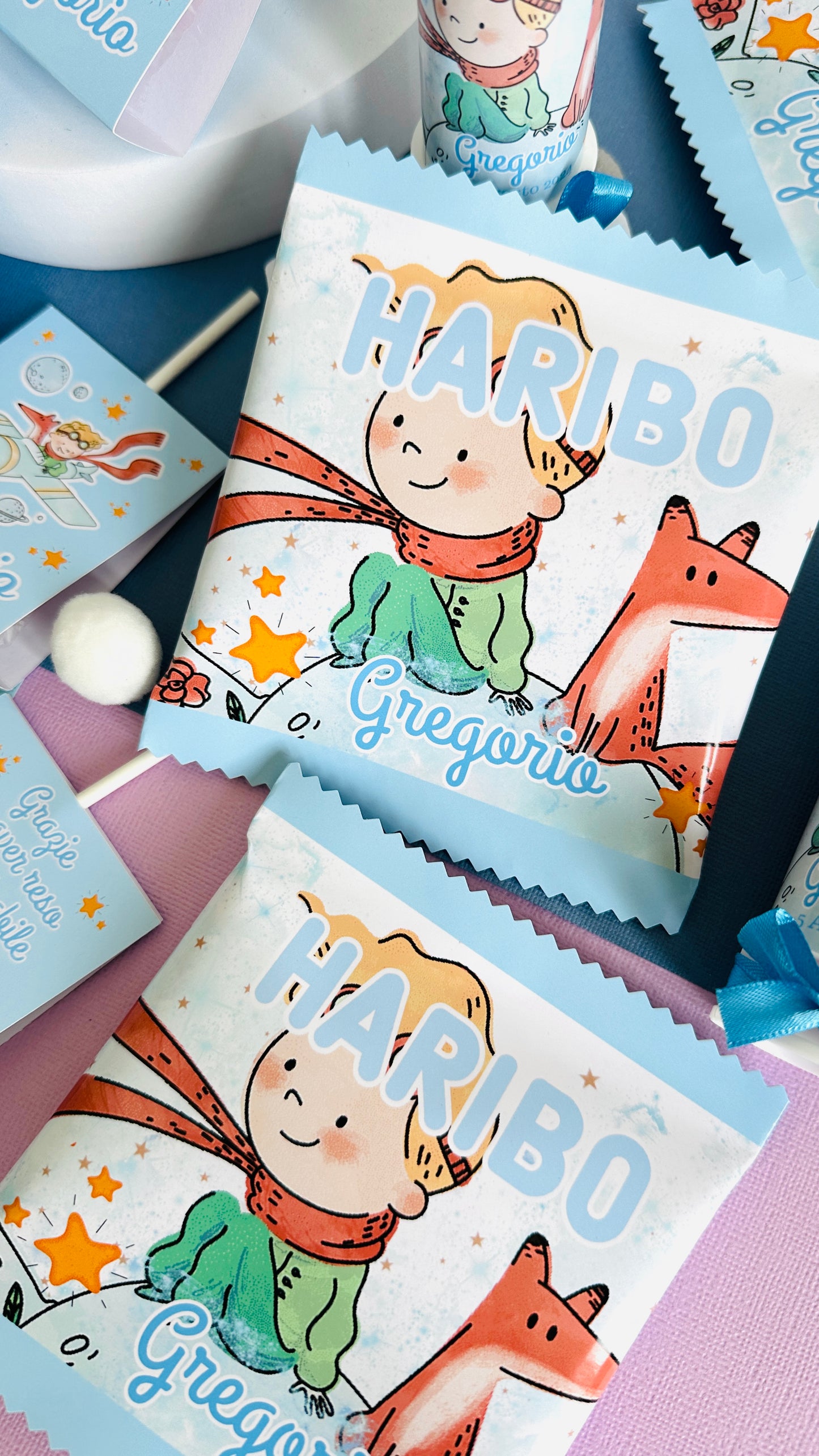 PARTY KIT PICCOLO PRINCIPE, coordinato Battesimo, Primo Compleanno, Comunione.