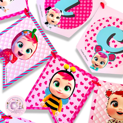 PARTY KIT PERSONALIZZATO – DECORAZIONI COMPLEANNO BAMBINI A TEMA CON GRAFICA SU RICHIESTA