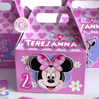 SCATOLA "GABLE BOX" PORTA REGALO, CARAMELLE O MARSHMELLOWS TEMA A SCELTA