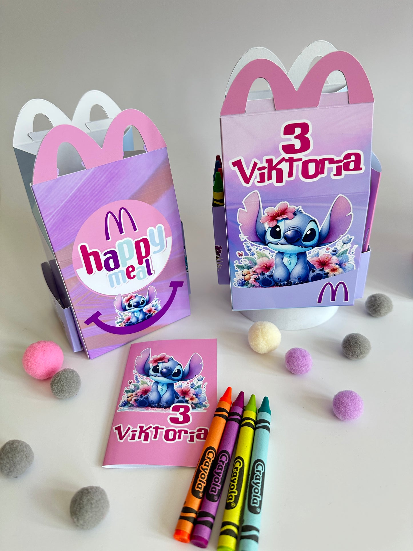 SCATOLA TIPO “HAPPY MEAL” CON TEMA A SCELTA