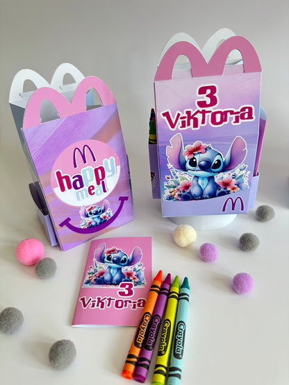 SCATOLA TIPO “HAPPY MEAL” CON TEMA A SCELTA