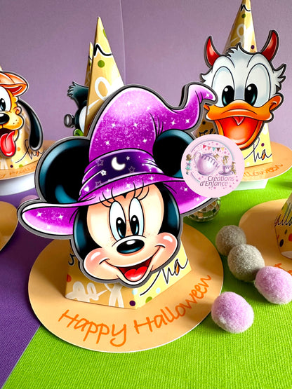 CAPPELLI DA STREGA PORTA DOLCETTO O SCHERZETTO TOPOLINO HALLOWEEN E I SUOI AMICI