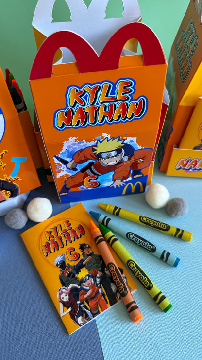 SCATOLA TIPO “HAPPY MEAL” CON TEMA A SCELTA