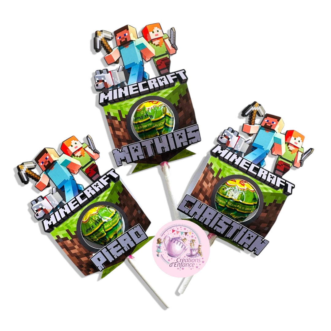 CHUPA CHUPS o LECCA LECCA PIATTO E BASE DECORATA con tema a scelta