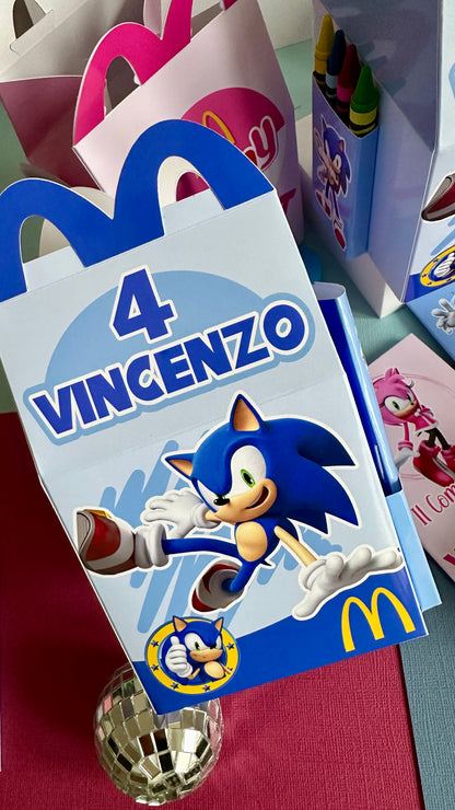 SCATOLA TIPO “HAPPY MEAL” CON TEMA A SCELTA