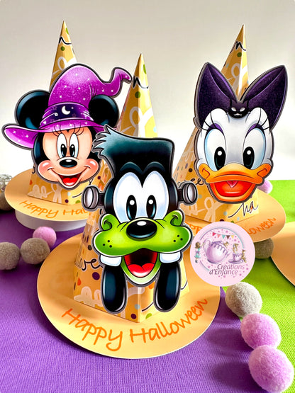 CAPPELLI DA STREGA PORTA DOLCETTO O SCHERZETTO TOPOLINO HALLOWEEN E I SUOI AMICI