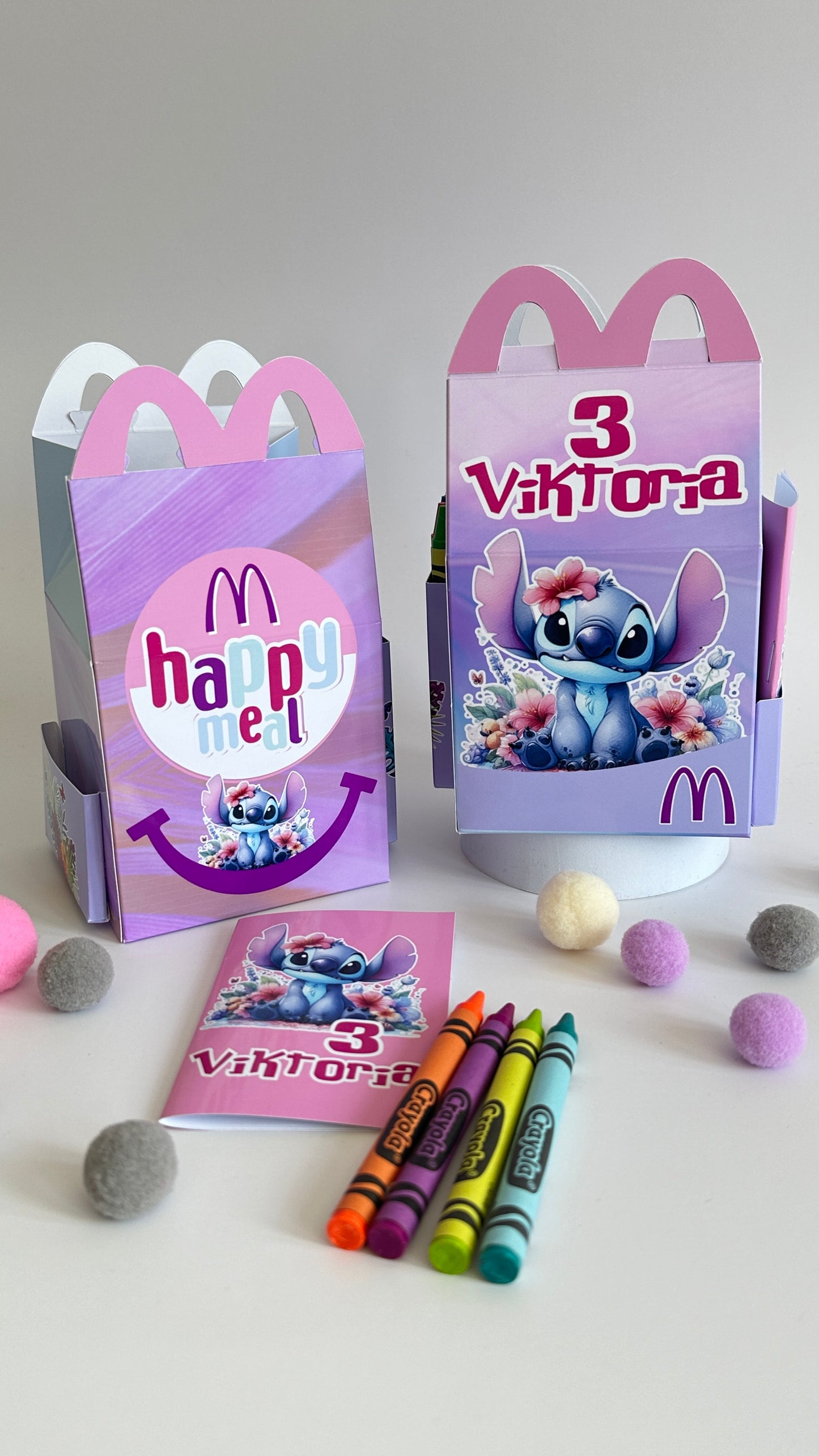 SCATOLA TIPO “HAPPY MEAL” CON TEMA A SCELTA