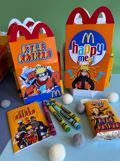 SCATOLA TIPO “HAPPY MEAL” CON TEMA A SCELTA