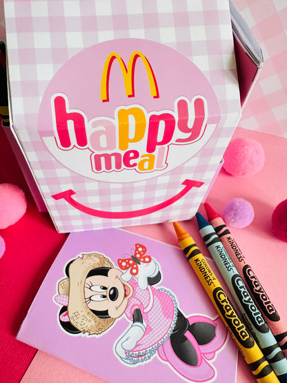 SCATOLA TIPO “HAPPY MEAL” CON TEMA A SCELTA