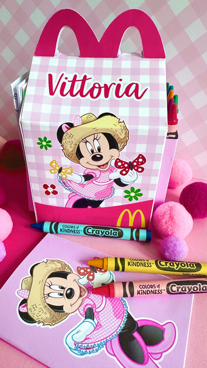 SCATOLA TIPO “HAPPY MEAL” CON TEMA A SCELTA