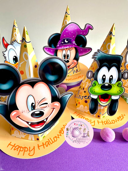 CAPPELLI DA STREGA PORTA DOLCETTO O SCHERZETTO TOPOLINO HALLOWEEN E I SUOI AMICI