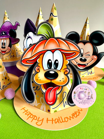 CAPPELLI DA STREGA PORTA DOLCETTO O SCHERZETTO TOPOLINO HALLOWEEN E I SUOI AMICI