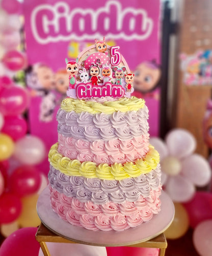 TOPPER TORTA CLASSICO O CON PERLINE SHAKER