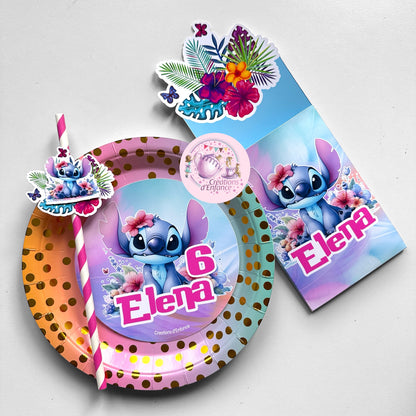 PARTY KIT PERSONALIZZATO – DECORAZIONI COMPLEANNO BAMBINI A TEMA CON GRAFICA SU RICHIESTA