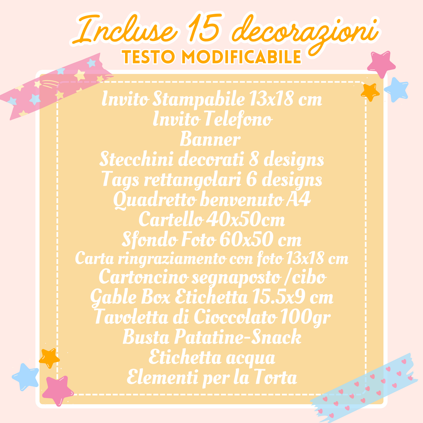 KIT FESTA HALLOWEEN PARTY – DECORAZIONI DIGITALI TEMA FESTA IN COSTUME PER BAMBINI DA STAMPARE E PERSONALIZZARE