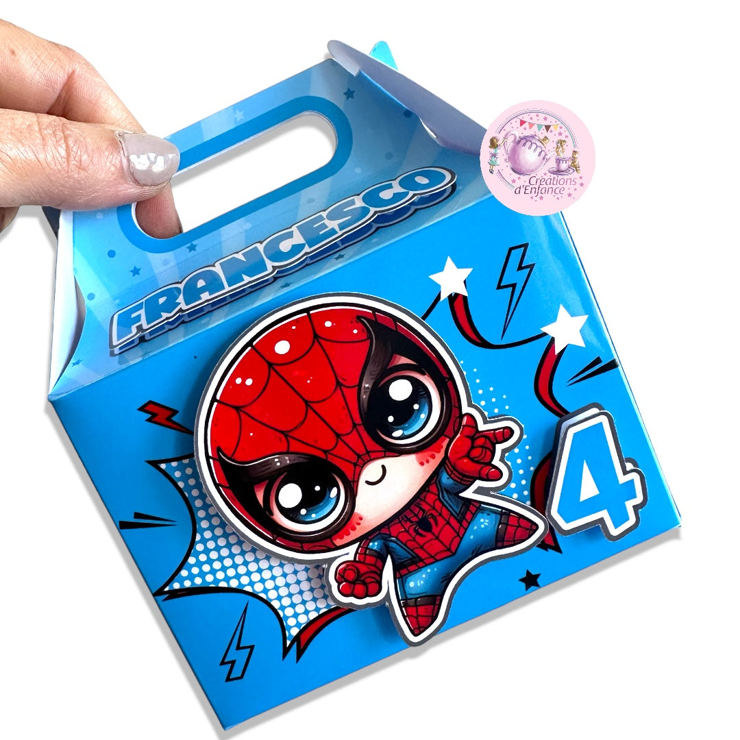 SCATOLA "GABLE BOX" PORTA REGALO, CARAMELLE O MARSHMELLOWS TEMA A SCELTA