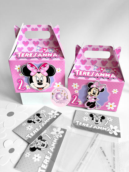 SCATOLA "GABLE BOX" PORTA REGALO, CARAMELLE O MARSHMELLOWS TEMA A SCELTA