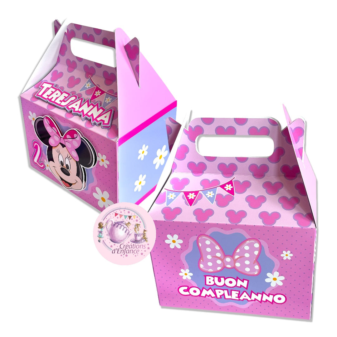SCATOLA "GABLE BOX" PORTA REGALO, CARAMELLE O MARSHMELLOWS TEMA A SCELTA