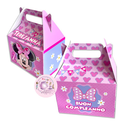SCATOLA "GABLE BOX" PORTA REGALO, CARAMELLE O MARSHMELLOWS TEMA A SCELTA