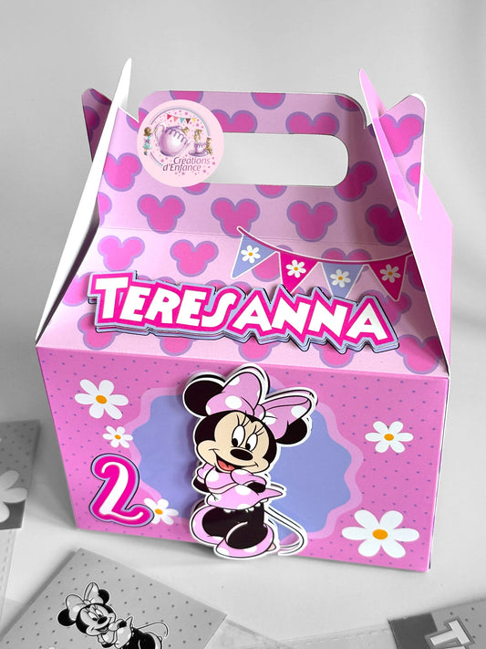 SCATOLA "GABLE BOX" PORTA REGALO, CARAMELLE O MARSHMELLOWS TEMA A SCELTA