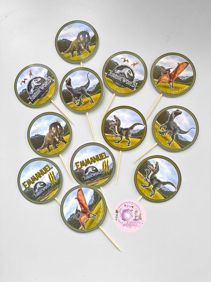 PARTY KIT JURASSIC DINOSAURI. Decorazioni per compleanno bambino tema dinosauri, coordinato festa.
