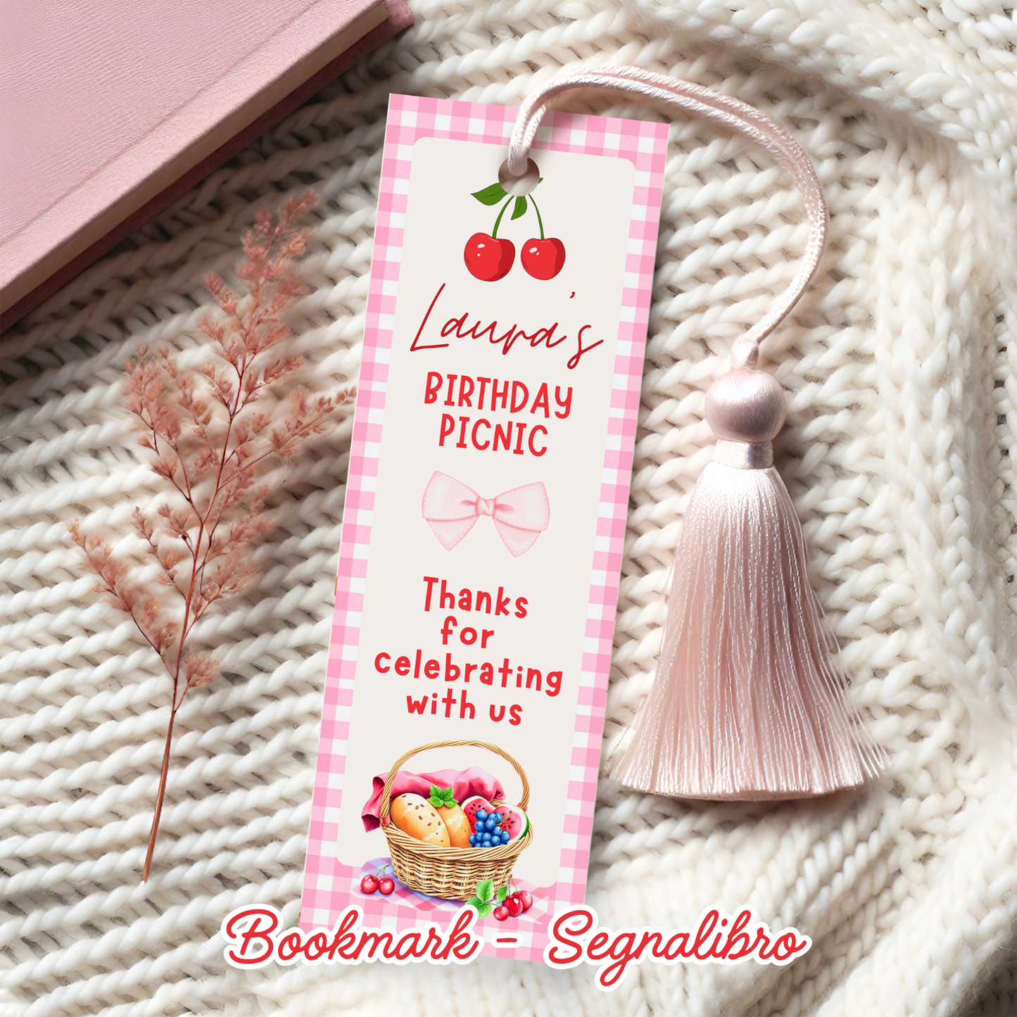 KIT FESTA CILIEGIE – DECORAZIONI DIGITALI TEMA PICNIC DA STAMPARE E PERSONALIZZARE