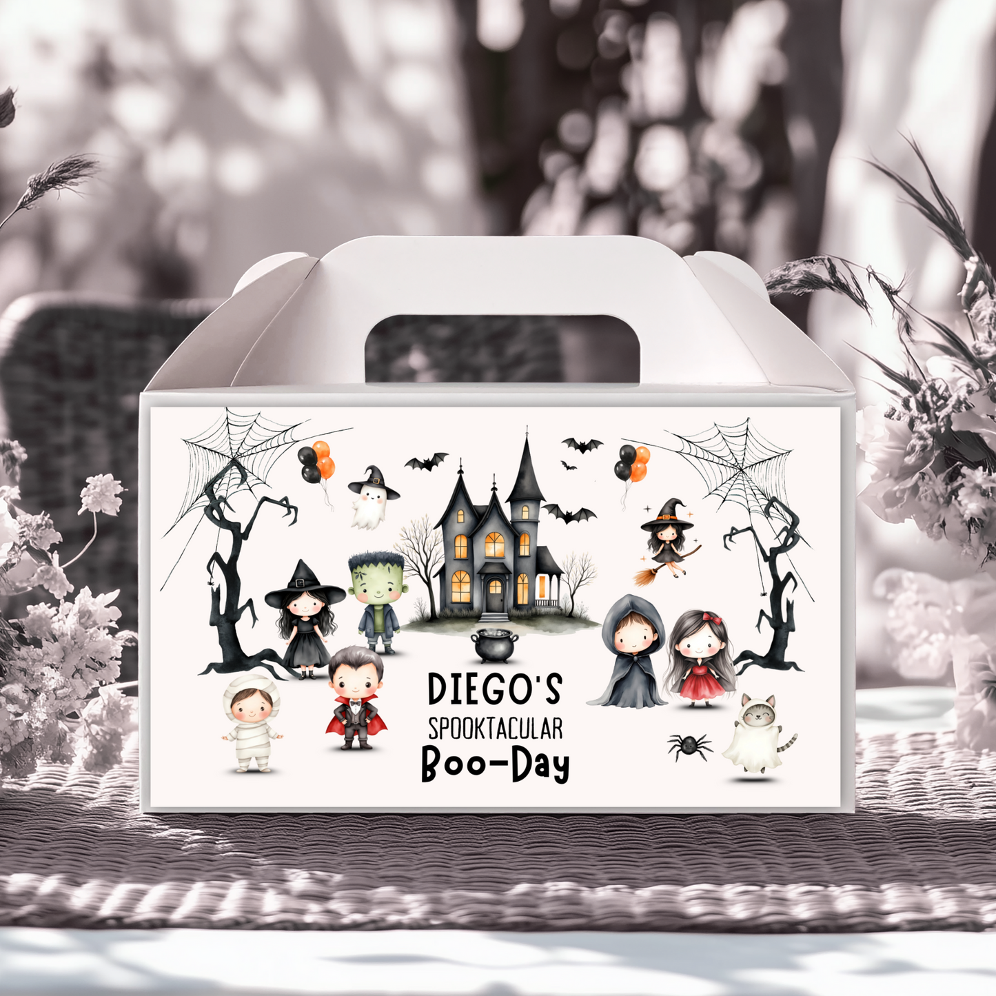 KIT FESTA HALLOWEEN PARTY – DECORAZIONI DIGITALI TEMA FESTA IN COSTUME PER BAMBINI DA STAMPARE E PERSONALIZZARE
