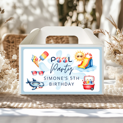 KIT FESTA POOL PARTY – DECORAZIONI DIGITALI TEMA PISCINA DA STAMPARE E PERSONALIZZARE