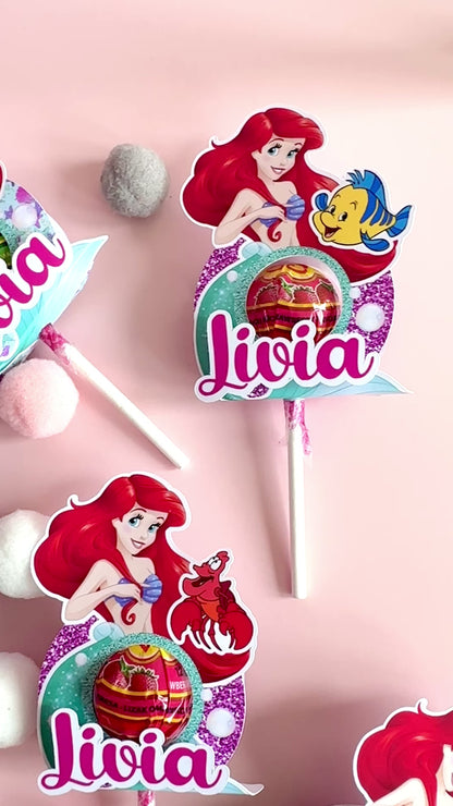 CHUPA CHUPS o LECCA LECCA PIATTO E BASE DECORATA con tema a scelta