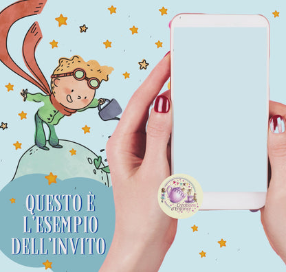 INVITO DIGITALE CLASSICO O ANIMATO E CON MUSICA TEMA A SCELTA
