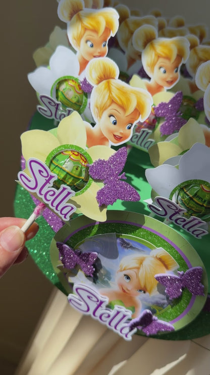 CHUPA CHUPS o LECCA LECCA PIATTO E BASE DECORATA con tema a scelta