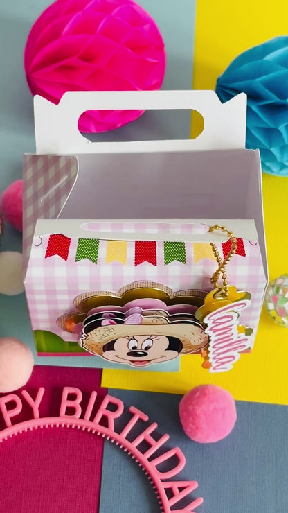 SCATOLA "GABLE BOX" PORTA REGALO, CARAMELLE O MARSHMELLOWS TEMA A SCELTA