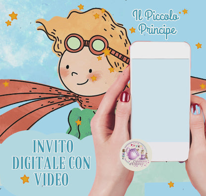 INVITO DIGITALE CLASSICO O ANIMATO E CON MUSICA TEMA A SCELTA