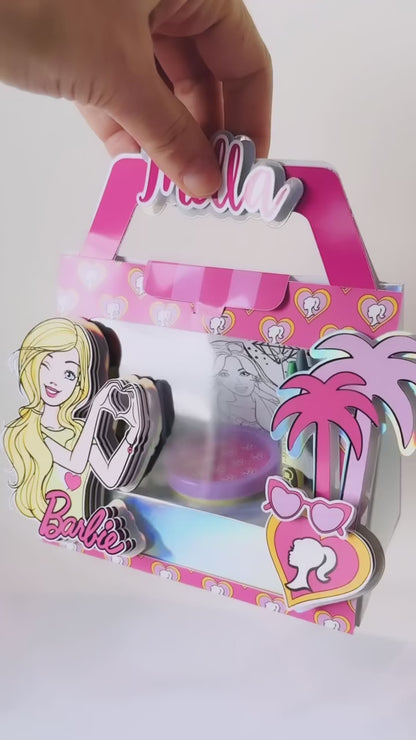 VALIGETTA ATTIVITÀ CON PLAY DOH, 8 COLORI A CERA E 4 DISEGNI, TEMA A SCELTA