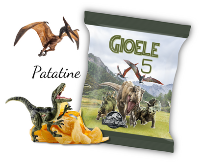 PARTY KIT JURASSIC DINOSAURI. Decorazioni per compleanno bambino tema dinosauri, coordinato festa.