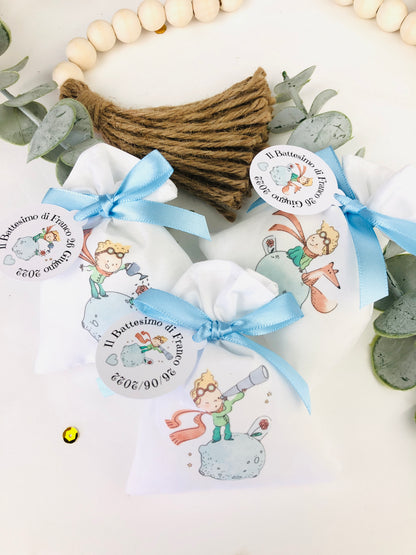 Bomboniera sacchetto porta confetti tema Piccolo Principe