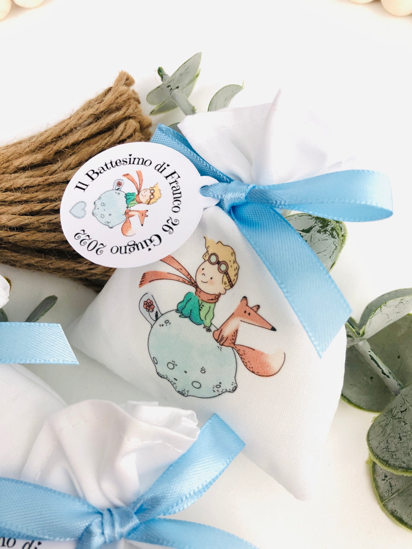 Bomboniera sacchetto porta confetti tema Piccolo Principe
