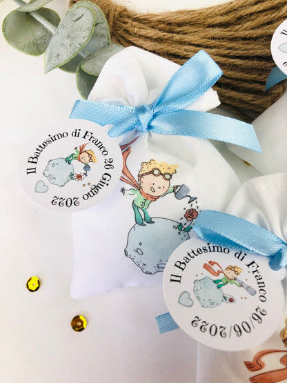 Bomboniera sacchetto porta confetti tema Piccolo Principe